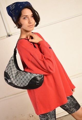 VINTAGE Y2K RETRO KITSCH MONOGRAM MINI SHOULDER BAG