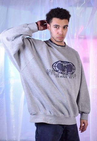 VINTAGE WU WEAR GREY SWEATSHIRT
