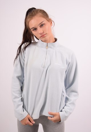VINTAGE REEBOK FLEECE JUMPER SWEATER BLUE
