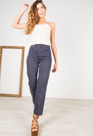 VINTAGE 80'S LEVI'S STRAIGHT AMERICAN JEANS / S0162