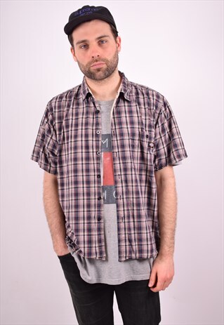 DICKIES MENS VINTAGE SHIRT XL MULTI CHECK 90S