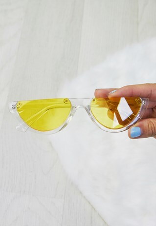 INDIANA YELLOW HALF LENS SUNGLASSES