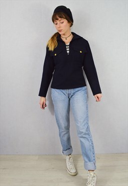 Vintage 1980s Swedish Smock Pullover Jacket