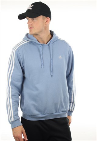 VINTAGE ADIDAS SMALL LOGO HOODIE SWEATSHIRT