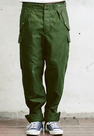 VINTAGE MILITARY UTILITY TROUSERS