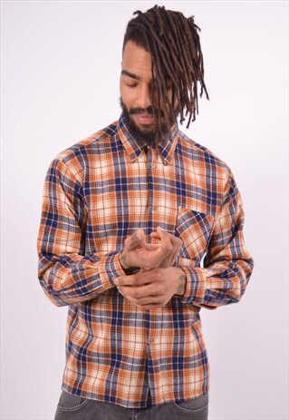 VINTAGE FLANNEL SHIRT CHECK MULTI