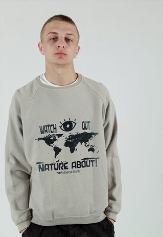 1980S ARMANI JEANS GRAPHIC SWEATSHIRT MADE IN ITALY