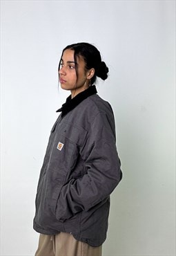 Dark Grey Vintage Carhartt Fleece Lined Arctic Jacket