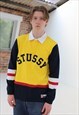 DEADSTOCK STUSSY SPELL OUT RUGBY POLO SHIRT 