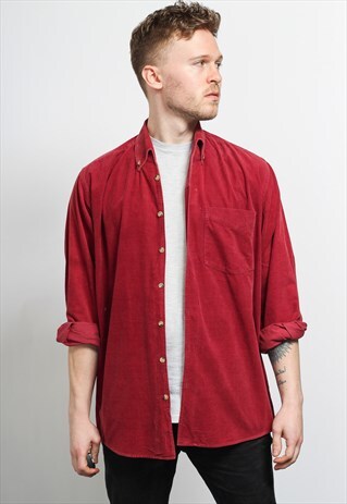 VINTAGE CORDUROY SHIRT RED