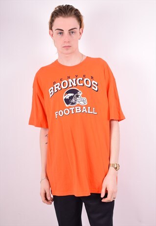 REEBOK MENS VINTAGE T-SHIRT TOP XL ORANGE 90S