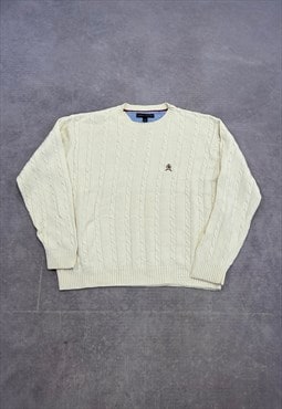 Tommy Hilfiger Knitted Jumper Cable Knit Patterned Sweater