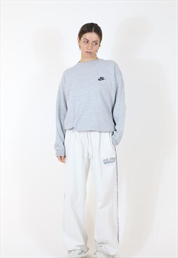 Nike 90' Crossfit Tag Embroidered Swoosh Sweatshirt in Grey