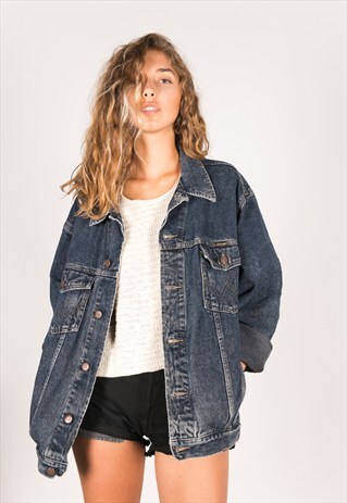 VINTAGE 80S WRANGLER COLOURED DENIM JACKET/ C400