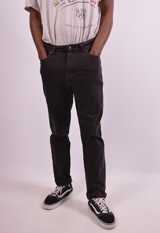 LEE MENS VINTAGE JEANS W34 L29 BLACK 90S