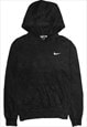 Vintage 90's Nike Hoodie Swoosh Pullover Black Large