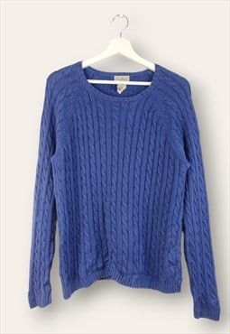 Vintage L.L.Bean Jumper Round N in Blue L