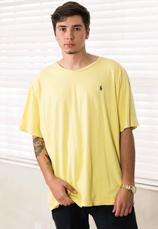 VINTAGE POLO RALPH LAUREN T-SHIRT LOGO 90S XXL 8.1
