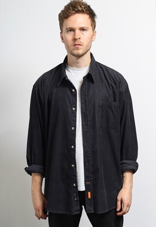 VINTAGE CORDUROY SHIRT BLUE