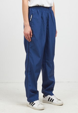VINTAGE RETRO BLUE REEBOK TRACK BOTTOMS JOGGERS
