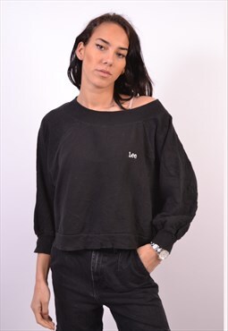 Vintage Lee Sweatshirt Jumper Oversize Black