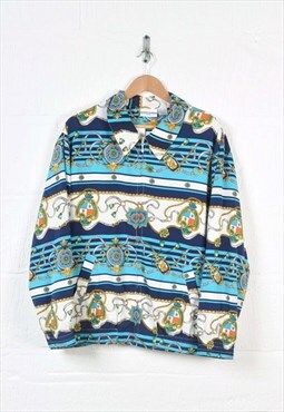 Vintage Festival Jacket 80s Retro Pattern Ladies XL
