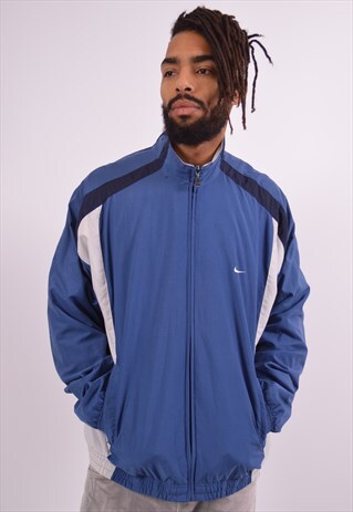VINTAGE NIKE TRACKSUIT TOP JACKET BLUE