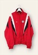 Vintage  Crazy Track Jacket Sport in Red S
