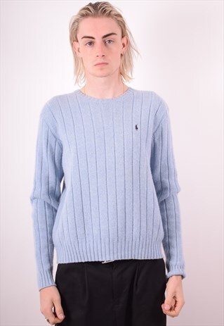 POLO RALPH LAUREN MENS VINTAGE JUMPER SWEATER MEDIUM 90S