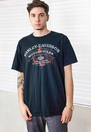 VINTAGE HARLEY-DAVIDSON T-SHIRT LOGO 90S XL 9.5