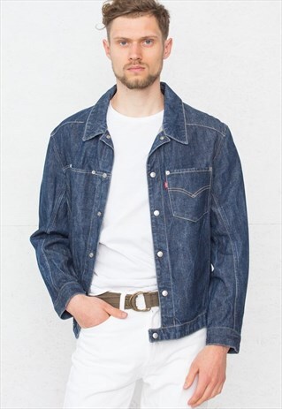 VINTAGE DARK BLUE LEVI'S DENIM JACKET