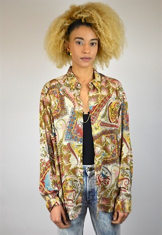 VINTAGE 90'S PATTERNED BLOUSE