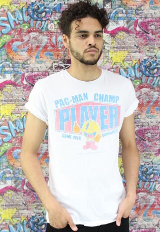 RETRO PAC-MAN GAMER T-SHIRT. UNISEX.