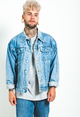 VINTAGE 80S ORIGINAL LEE BASIC DENIM JACKET / S6751