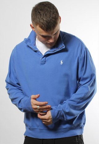 VINTAGE POLO RALPH LAUREN 1/4 ZIP JUMPER