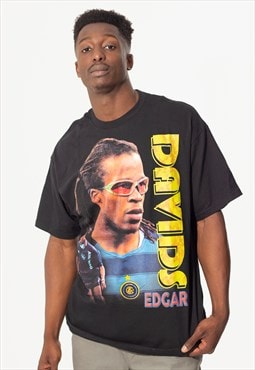 Edgar Davids Football Unisex Tee T-Shirt in Black