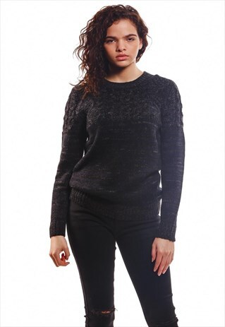 KNITTED SWEATER - BLACK