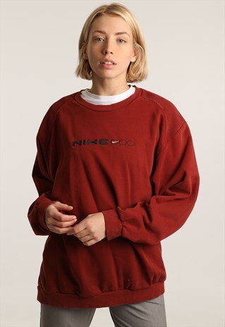 90S NIKE EMBROIDERED SPELLOUT SWEATSHIRT