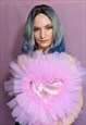 BLUSH PINK SWEET HEART TULLE CROP TOP