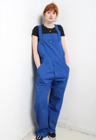 Vintage All In One Workwear Boiler Suit Blue
