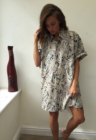 CRAZY PATTERNED OVERSIZED RETRO VINTAGE FESTIVAL SHIRT
