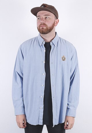 VINTAGE BLUE CHAPS SHIRT