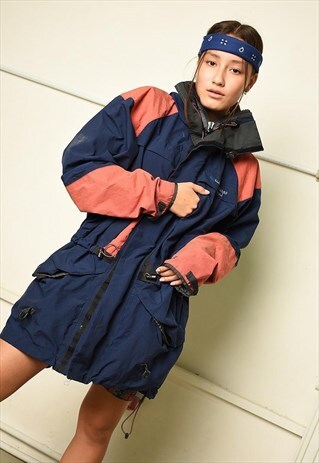 Y2K RETRO WINDBREAKER SPORTS SHELL PARKA JACKET