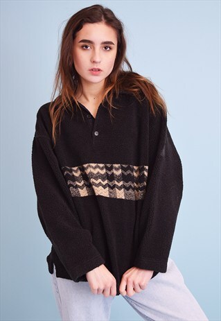 90'S RETRO FLEECE OVERSIZED SWEATSHIRT