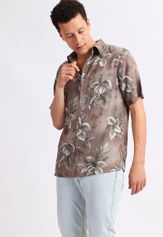 VINTAGE CROFT&BARROW FLORAL PRINT SHIRT