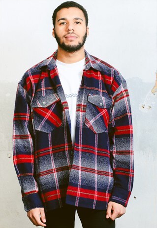 VINTAGE THICK PLAID SHIRT