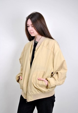 VINTAGE BOMBER JACKET, RETRO AVIATOR JACKET