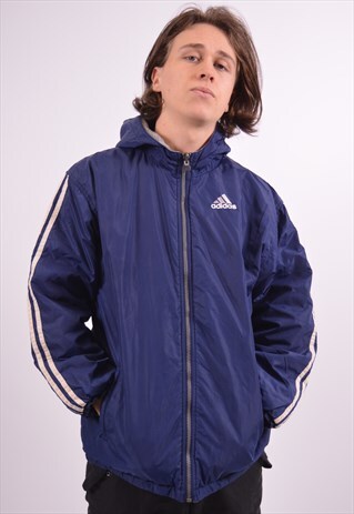 VINTAGE ADIDAS REVERSIBLE JACKET BLUE