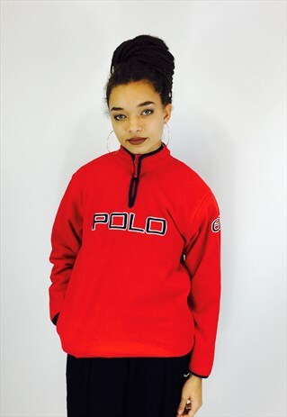 RALPH LAUREN EMBROIDERED POLO FLEECE
