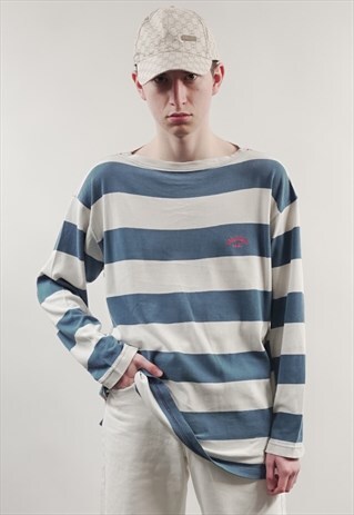 VINTAGE 90'S VALENTINO STRIPED LONG-SLEEVE T-SHIRT